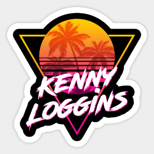 Kenny Loggins - Proud Name Retro 80s Sunset Aesthetic Design Sticker